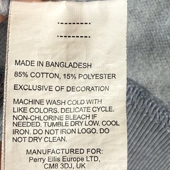 Penguin Zippered Gray Cotton Navy Mock Neck Hoody Size XL - Picture 11 of 11